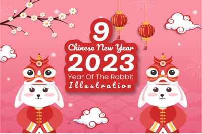 9 Chinese Lunar New Year 2023 Day Illustration