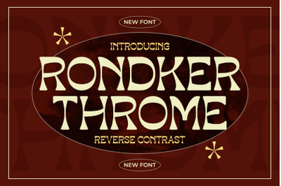 RONDKER THROME Typeface