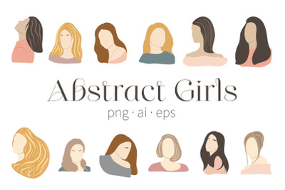 Abstract Girls Clipart