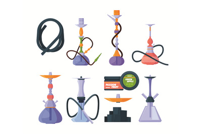 Hookah. Exotic arabic tobacco unhealthy hookah relaxing smoking garish