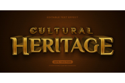 Cultural Heritage text effect