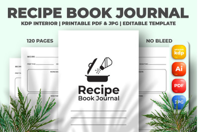 Recipe Book Journal KDP Interior