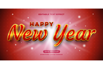 Happy New Year text effect