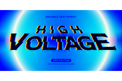 High Voltage text effect