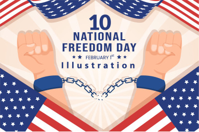 10 National Freedom Day Illustration