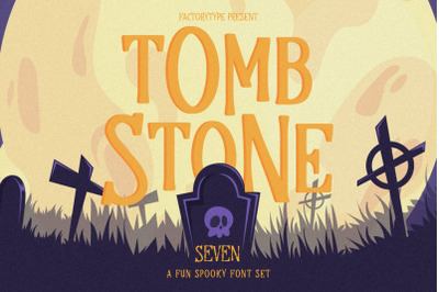 Tombstone - Funky Halloween Font