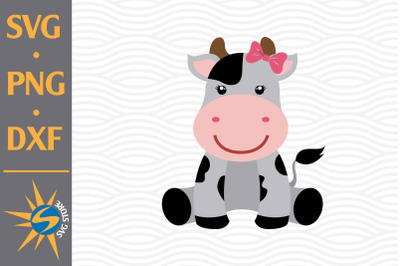 Cute Cow SVG, PNG, DXF Digital Files Include