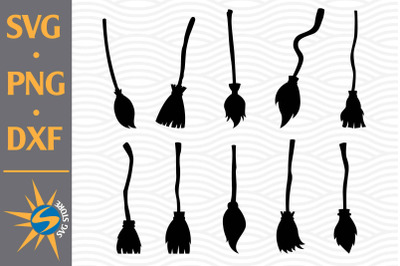 Witch Brooms SVG, PNG, DXF Digital Files Include