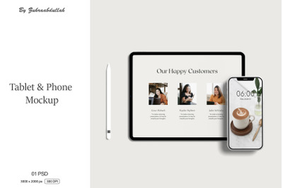 Tablet and Phone Mockup