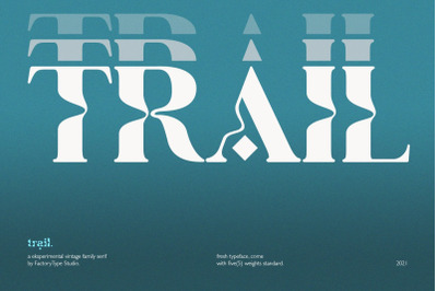 Trail - A Psychedelic Font