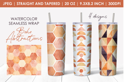 Abstract geometry 20 oz skinny tumbler sublimation