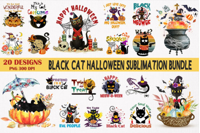 Black Cat Bundle-20 Designs-220823