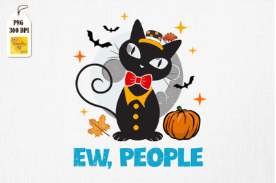 Ew People Black Cat Kitten Halloween