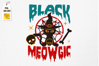 Black Cat Meowgic Halloween Witch