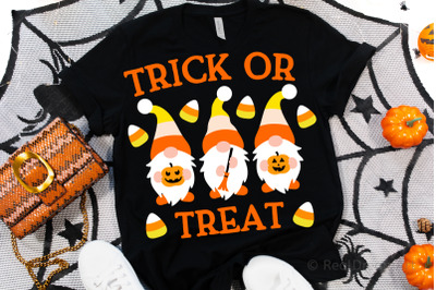 Trick or Treat with Gnomes SVG, DXF, PNG, EPS