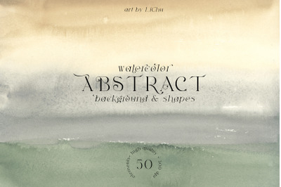 Abstract Watercolor Backgrounds Paper Texture Shapes Stroke Clipart