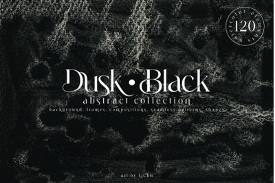 Dusk Black Watercolor Background Texture Shapes Stroke Clipart
