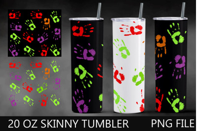 Halloween tumbler wrap, 20oz skinny tumbler, Spooky tumbler