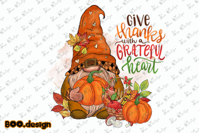 Gnome Pumpkin Autumn Graphics