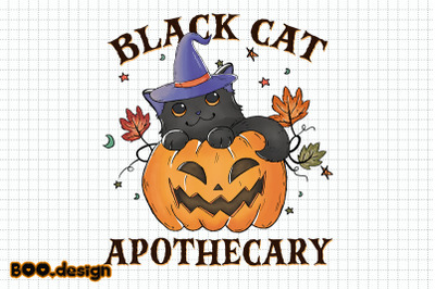 Witch Black Cat Apothecary Graphics