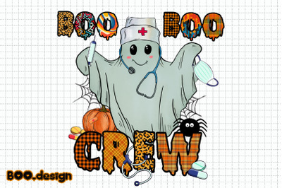 Boo Crew Nurse Design Graphics