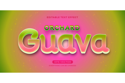 Guava text effect
