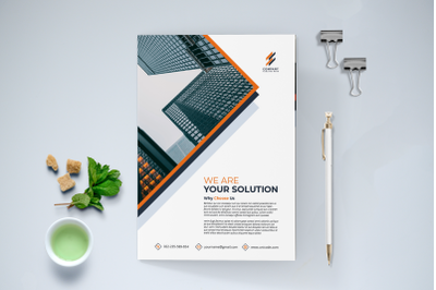 Bifold Modern Business Brochure Template