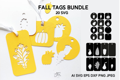 Fall tags SVG Packaging Tags Template SVG Laser cut tag svg