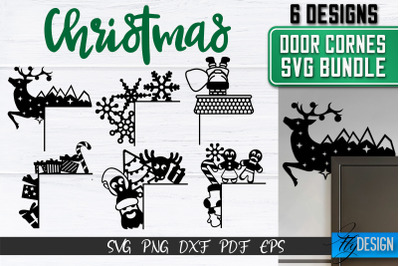 Christmas Door Corners SVG | Christmas Design SVG | Xmas