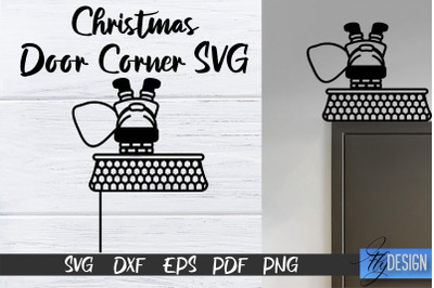 Christmas Door Corners SVG | Christmas Design SVG | Xmas