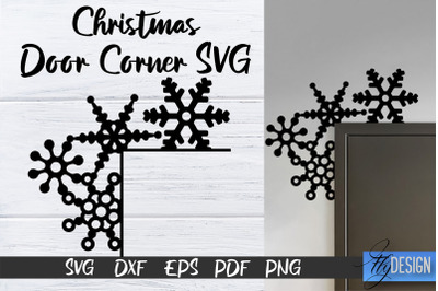 Christmas Door Corners SVG | Christmas Design SVG | Xmas