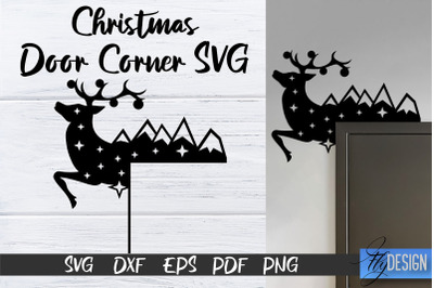 Christmas Door Corners SVG | Christmas Design SVG | Xmas