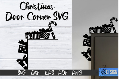 Christmas Door Corners SVG | Christmas Design SVG | Xmas