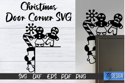 Christmas Door Corners SVG | Christmas Design SVG | Xmas