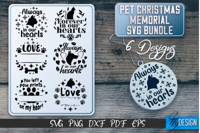 Pet Christmas Memorial SVG Bundle | Christmas Memorial SVG | Pets