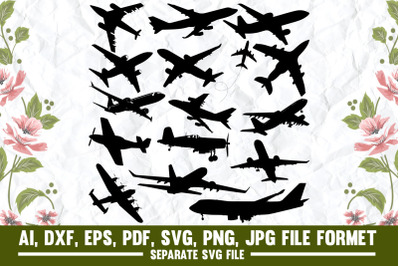 Airplane svg, plane png, aircraft clipart, aviation, pilot, flying