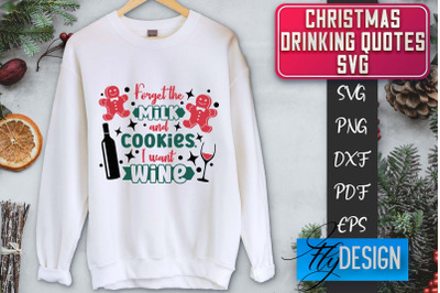 Christmas Drinking Quotes SVG | Funny Alcohol SVG | Christmas Quotes