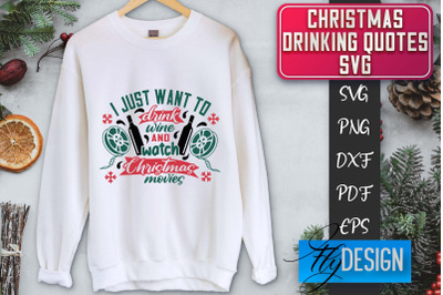 Christmas Drinking Quotes SVG | Funny Alcohol SVG | Christmas Quotes