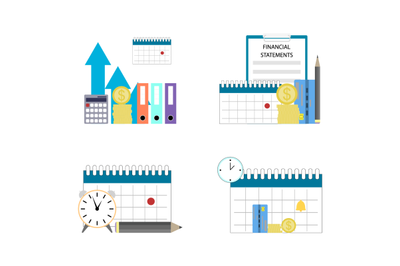 Financial calendar and schedule of payments, increase income and repor