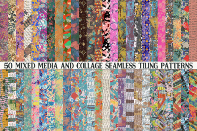 50 Collage And Mixed Media Patterns