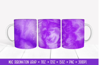 Purple Marble Mug Wrap Sublimation. Abstract Mug Design