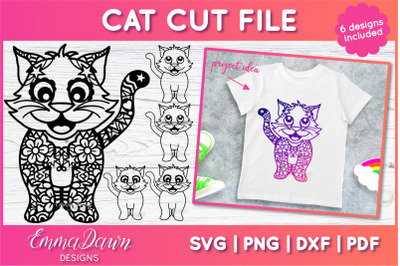 Cat SVG | Zentangle Cut File