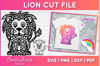 Lion SVG | Zentangle Cut File