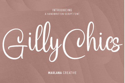 Gilly Chics Handwritten Script Font