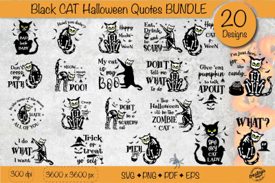 Halloween Bundle SVG, Back Cat Halloween Quotes SVG, Halloween t shirt