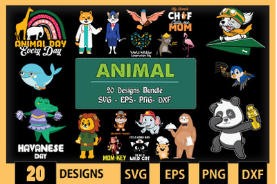 Animal Bundle SVG 20 designs