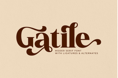 Gatile Typeface