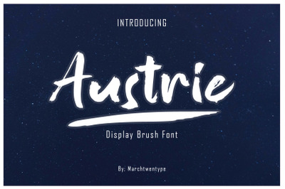 Austrie - Display Brush Font