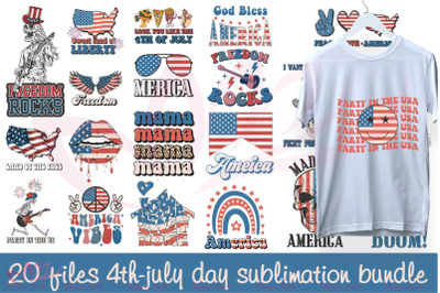 4th of july Quotes Sublimation Bundle