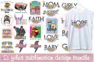 21 Files Sublimation Design Bundle